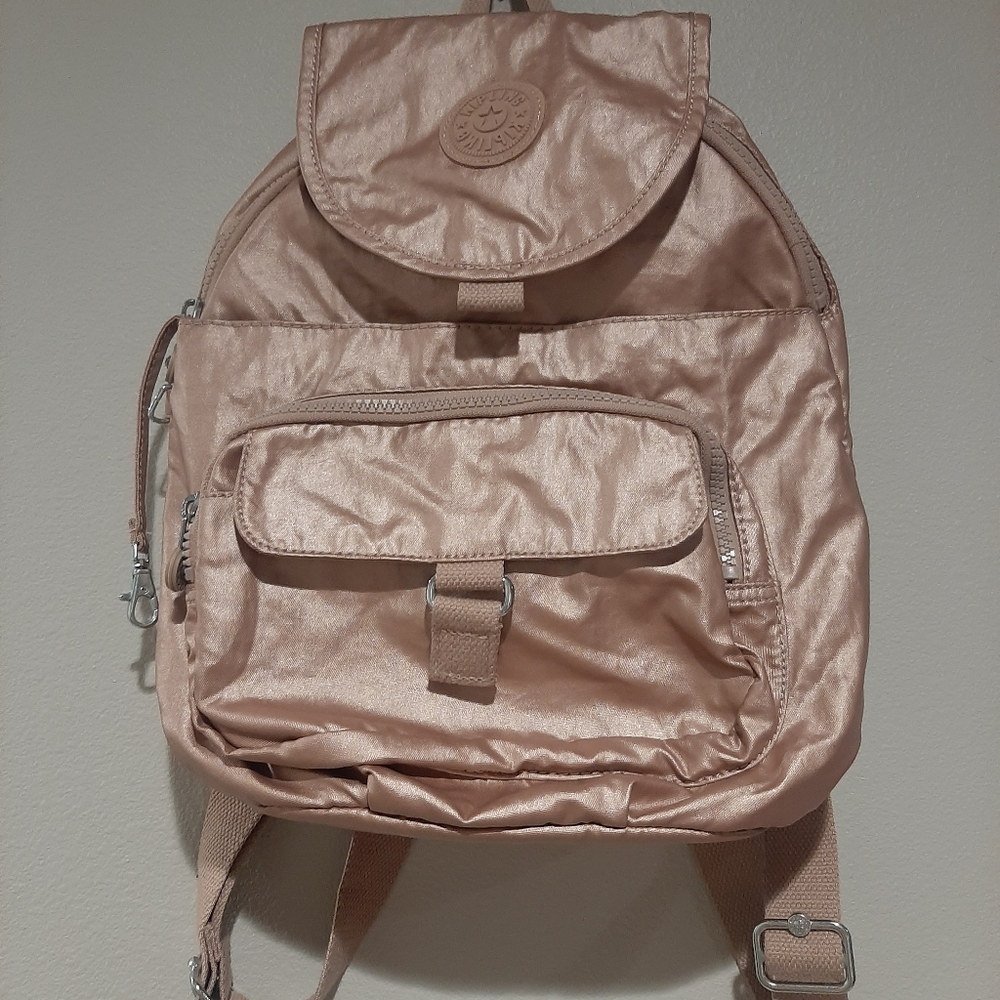 mettalic kipling backpack